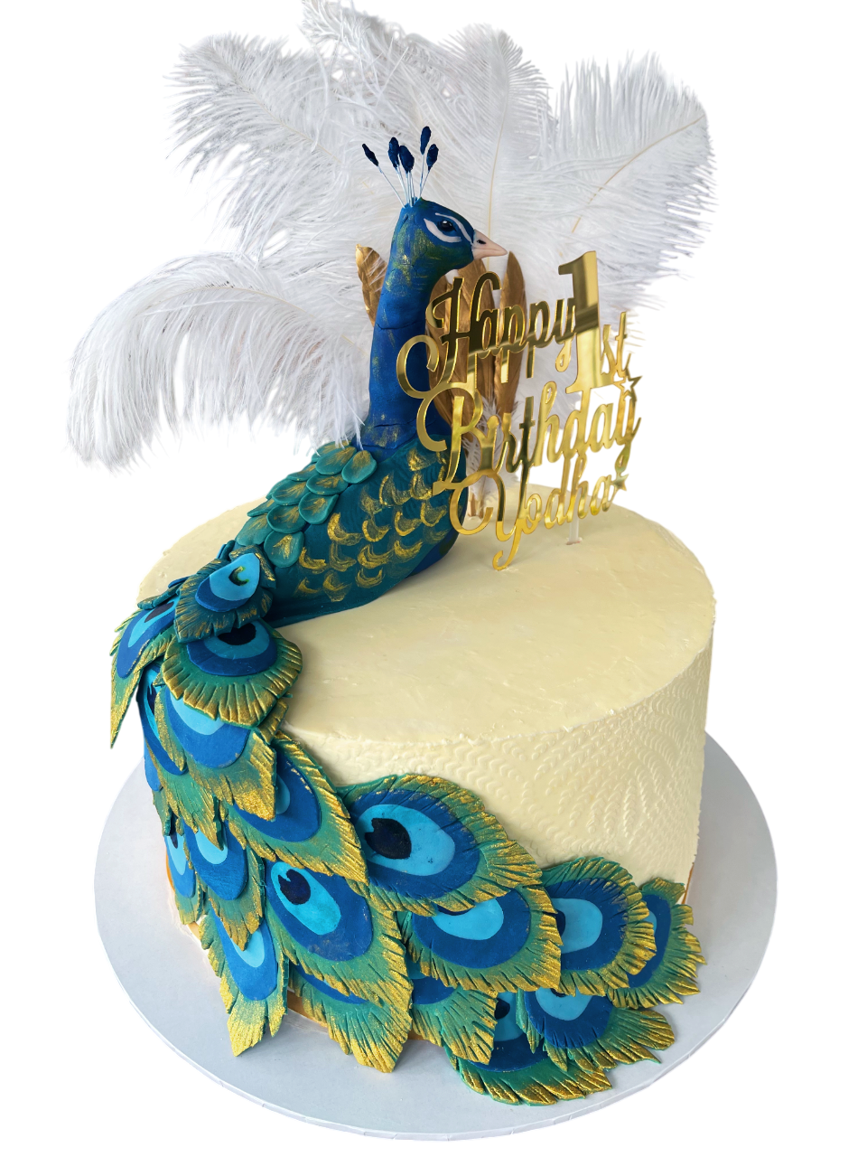 Peacock Feathers Cake