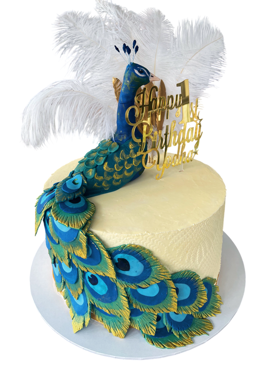 Peacock Feathers Cake