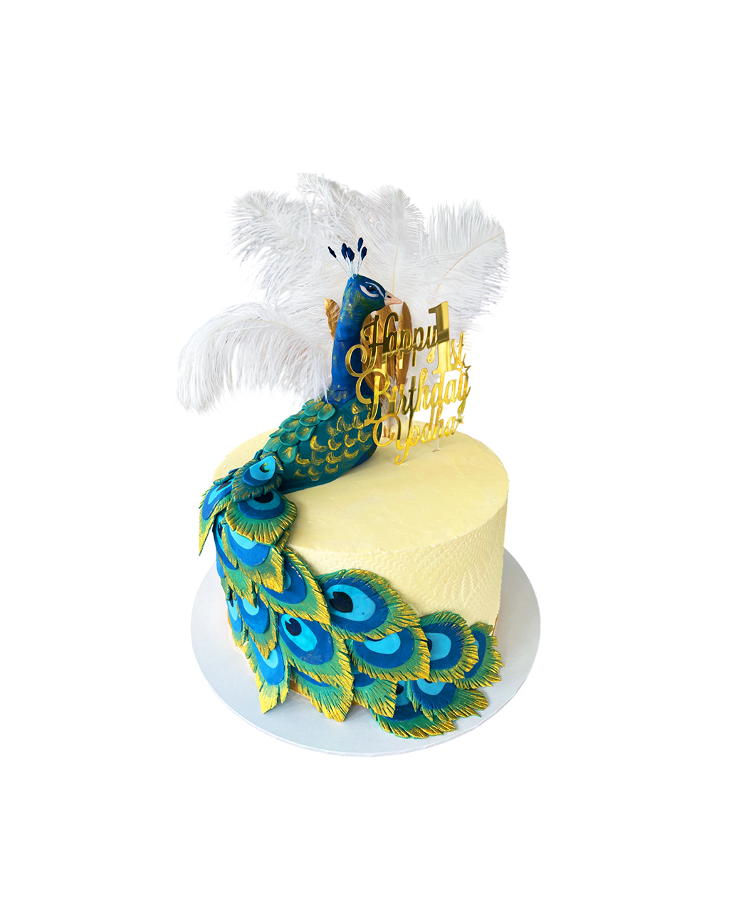 Peacock Feathers Cake