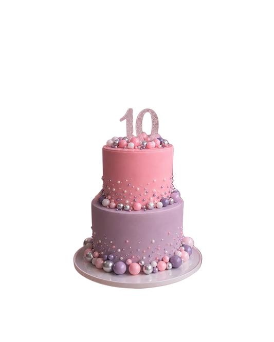 Glitter & Bubbles Cake